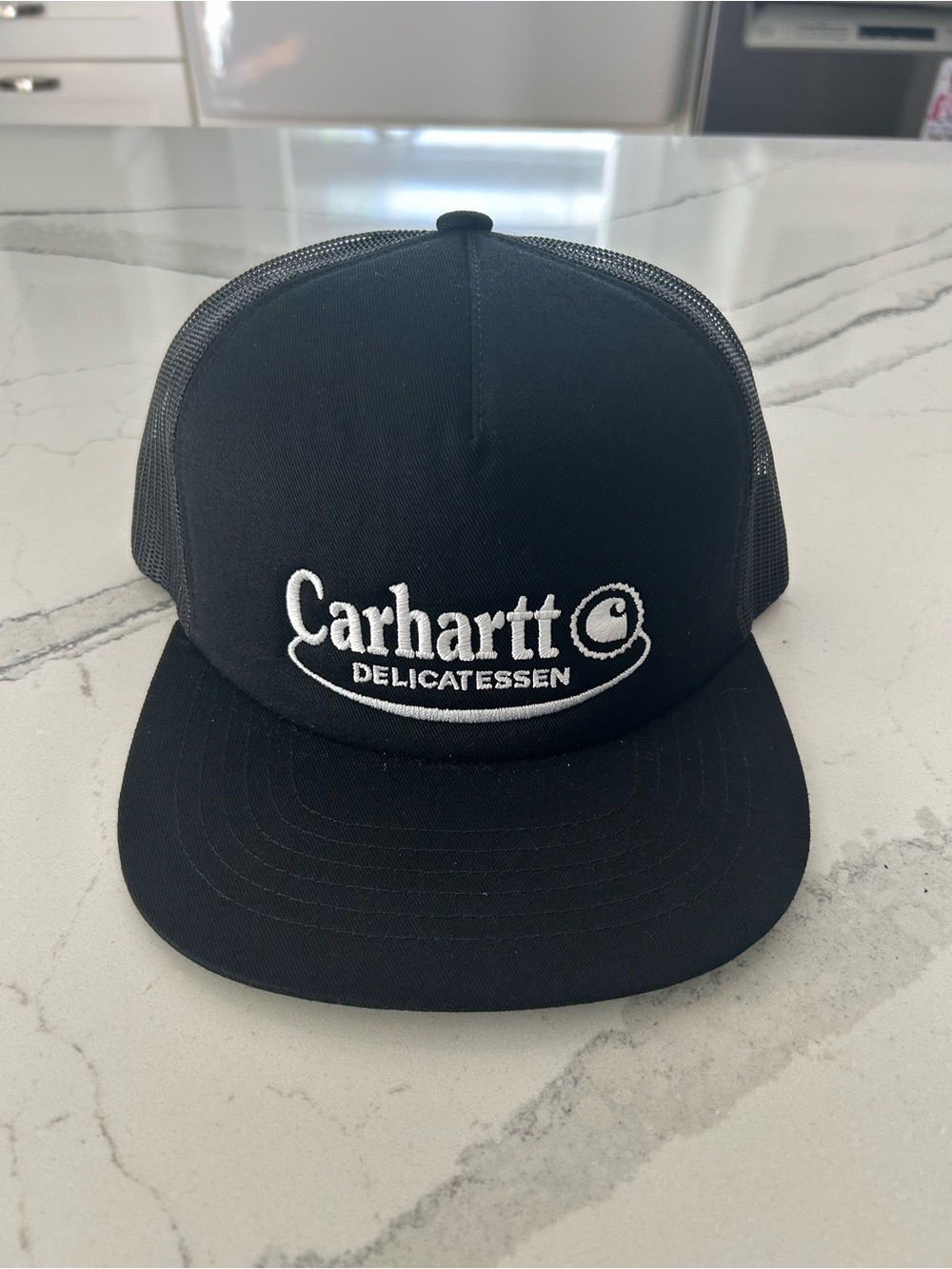 Carhartt WIP Delicatessen Trucker Hat Black Snapback – Like New